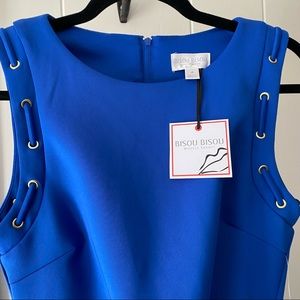 NWT, Bisou Bisou - Women’s (Sz 4) Royal Blue Sleeveless Bodycon Dress